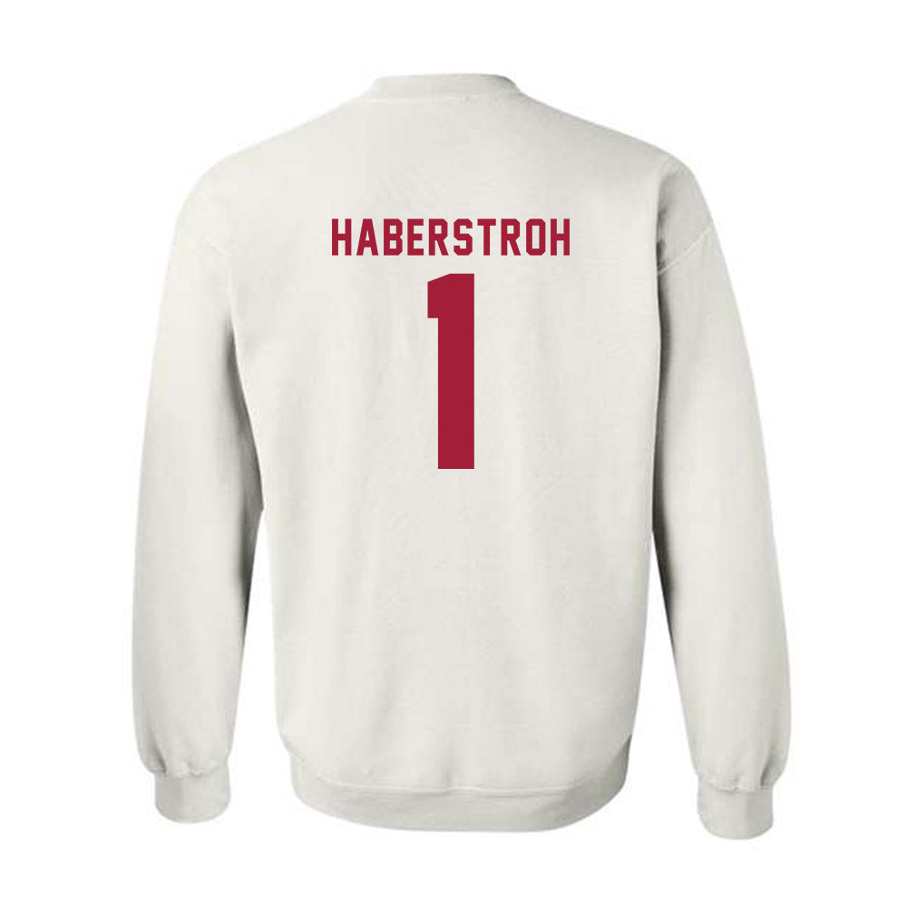 Indiana - NCAA Softball : Hannah Haberstroh - Replica Shersey Crewneck Sweatshirt-1