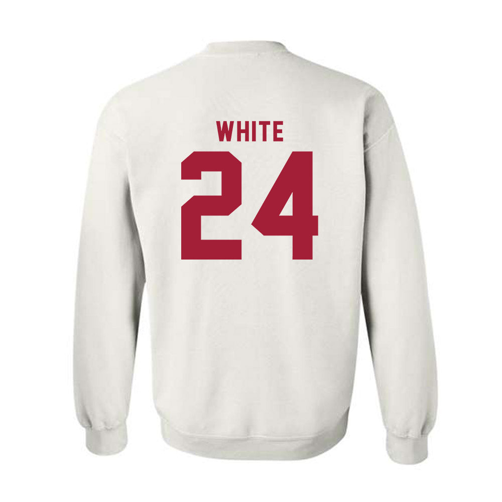 Indiana - NCAA Softball : Josie White - NCAA® Replica Shersey Crewneck Sweatshirt-1