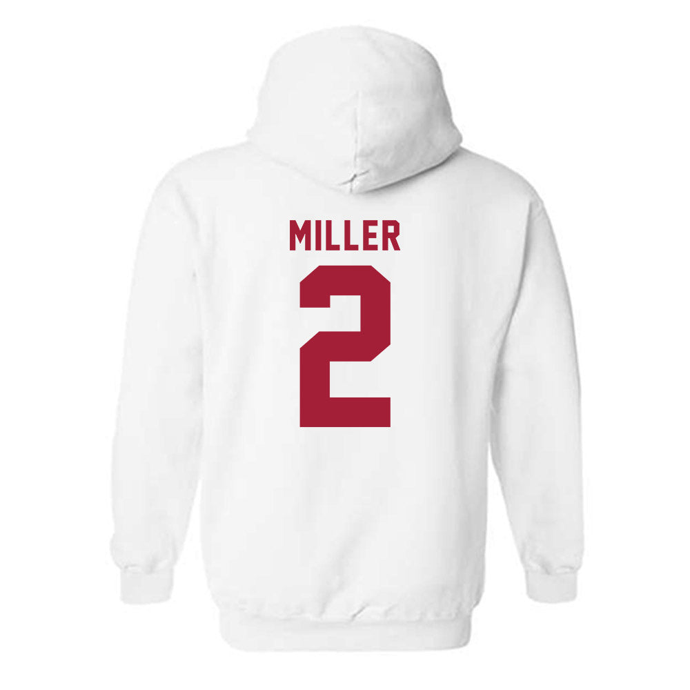 Indiana - NCAA Softball : Sarah Miller - NCAA® Replica Shersey Hooded Sweatshirt-1