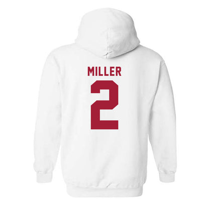 Indiana - NCAA Softball : Sarah Miller - NCAA® Replica Shersey Hooded Sweatshirt-1