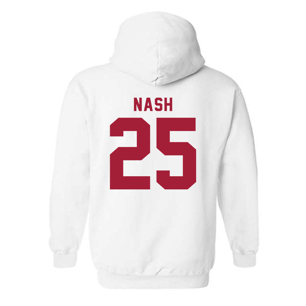 Indiana - NCAA Softball : Nevaeh Nash - NCAA® Replica Shersey Hooded Sweatshirt-1
