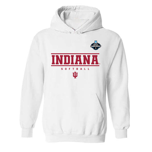 Indiana - NCAA Softball : Sarah Miller - NCAA® Replica Shersey Hooded Sweatshirt-0