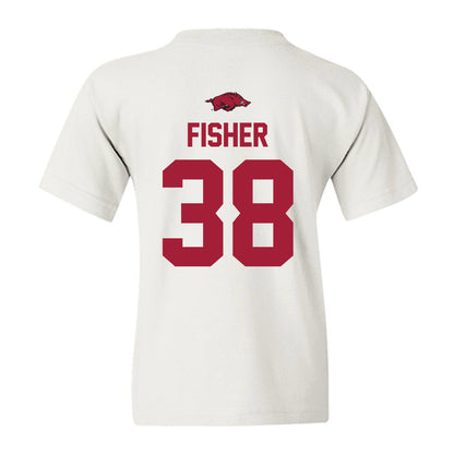 Arkansas - NCAA Baseball : Colin Fisher - Replica Shersey Youth T-Shirt-1