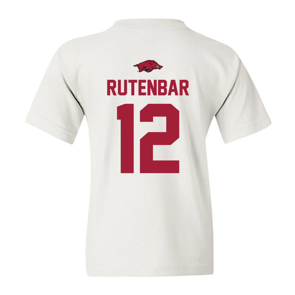 Arkansas - NCAA Baseball : Carter Rutenbar - NCAA® Replica Shersey Youth T-Shirt-1