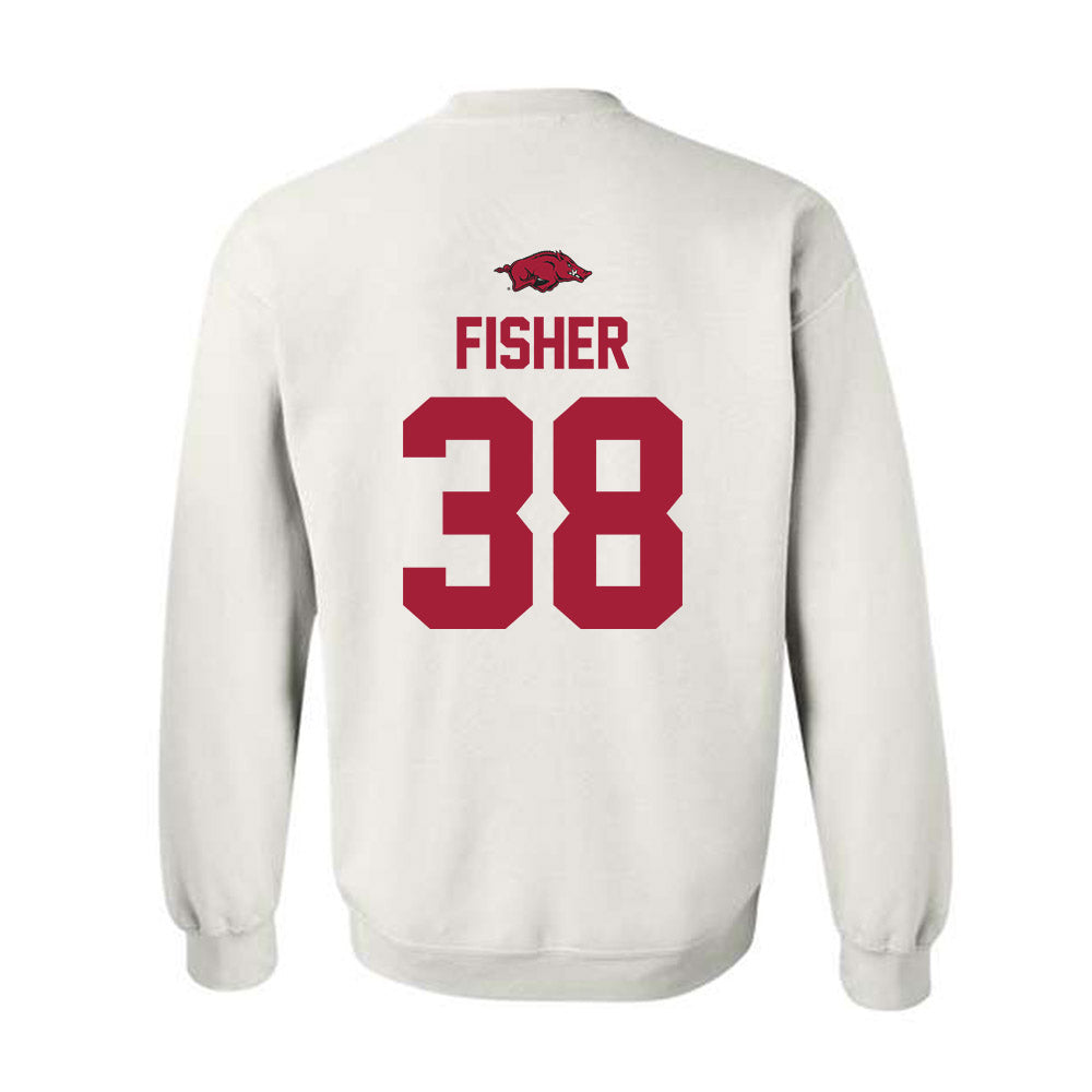Arkansas - NCAA Baseball : Colin Fisher - Replica Shersey Crewneck Sweatshirt-1
