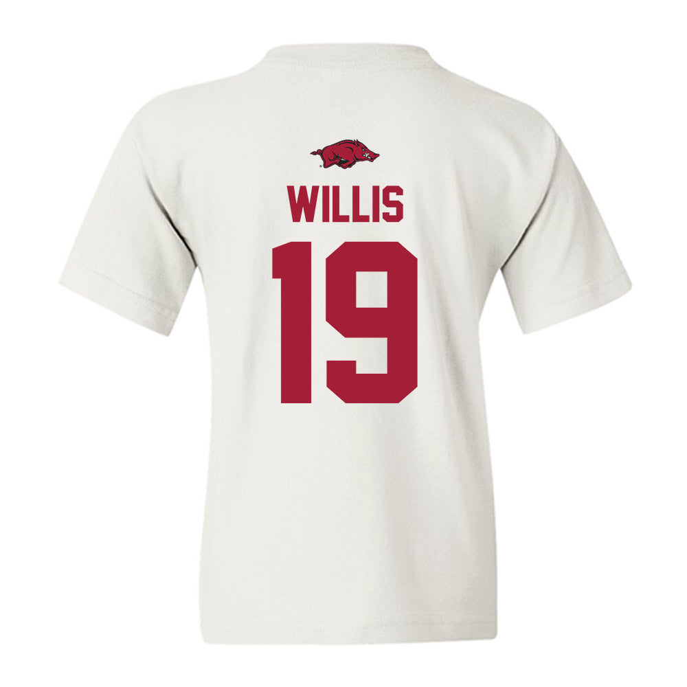 Arkansas - NCAA Baseball : Carson Willis - Replica Shersey Youth T-Shirt-1