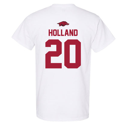 Arkansas - NCAA Baseball : Max Holland - NCAA® Replica Shersey T-Shirt-1