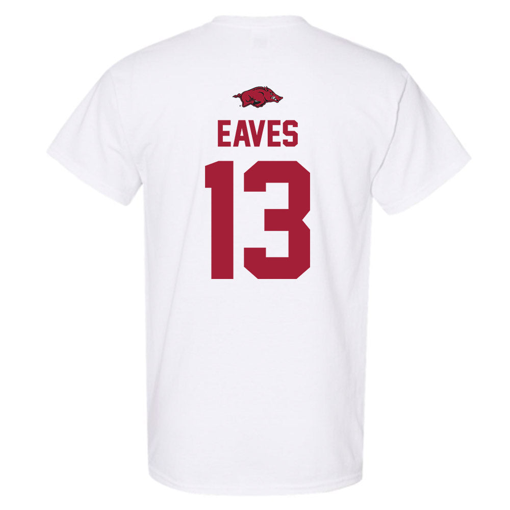 Arkansas - NCAA Baseball : Steele Eaves - Replica Shersey T-Shirt-1