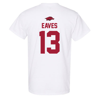 Arkansas - NCAA Baseball : Steele Eaves - Replica Shersey T-Shirt-1