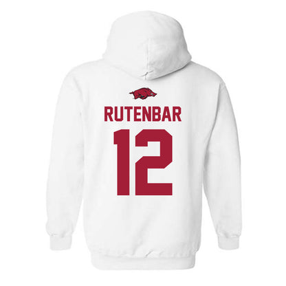 Arkansas - NCAA Baseball : Carter Rutenbar - NCAA® Replica Shersey Hooded Sweatshirt-1