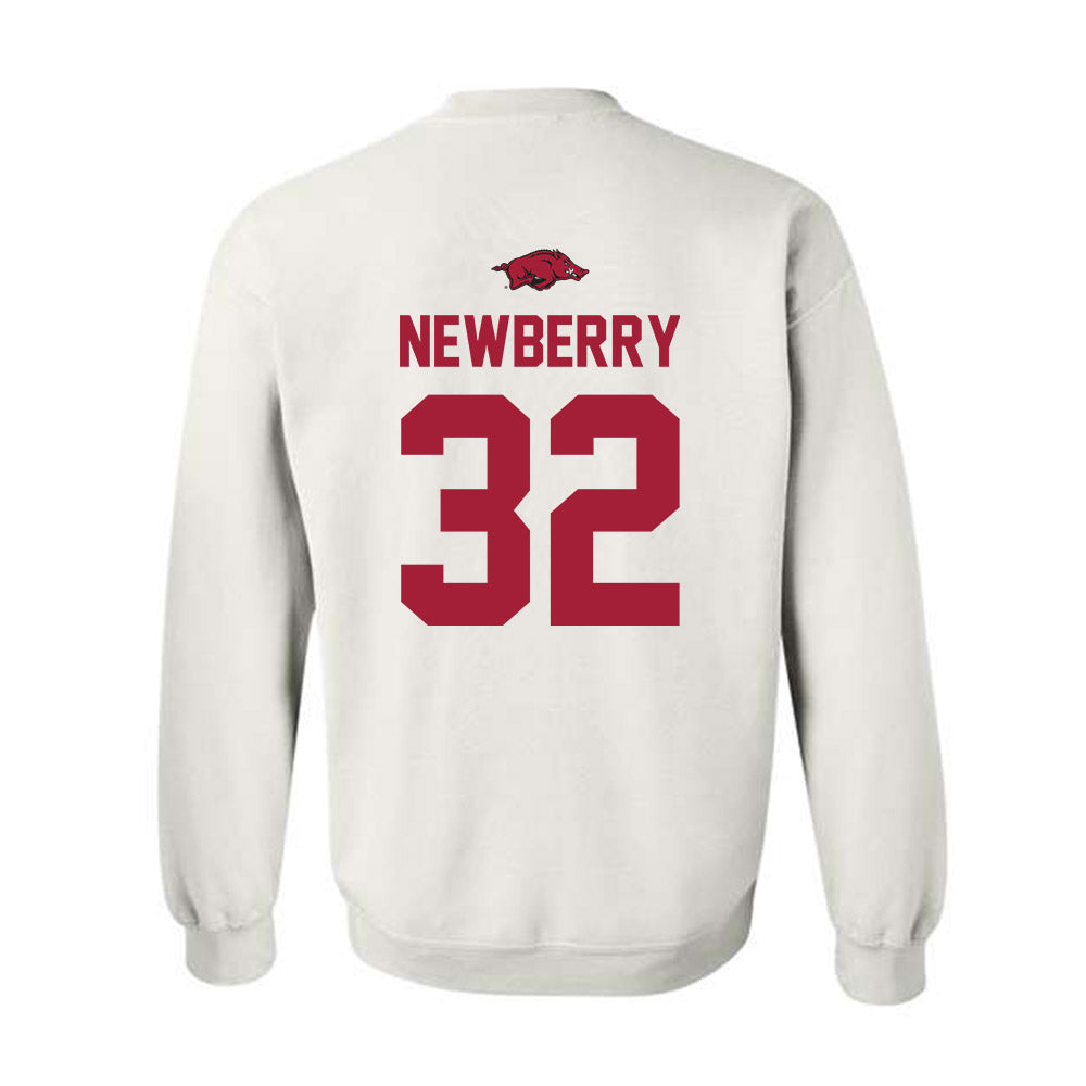 Arkansas - NCAA Baseball : Trystan Newberry - NCAA® Replica Shersey Crewneck Sweatshirt-1