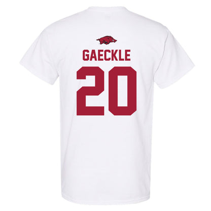Arkansas - NCAA Baseball : Gabe Gaeckle - Replica Shersey T-Shirt-1