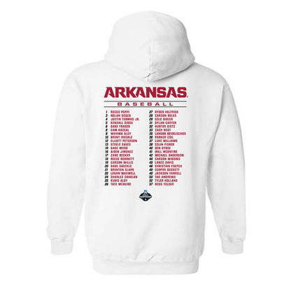 Arkansas - NCAA Baseball : - NCAA® Roster Hooded Sweatshirt-1