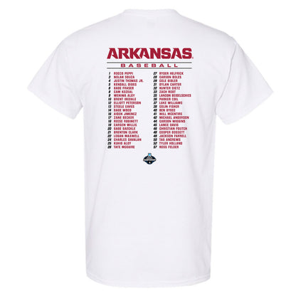 Arkansas - NCAA Baseball : - NCAA® Roster T-Shirt-1