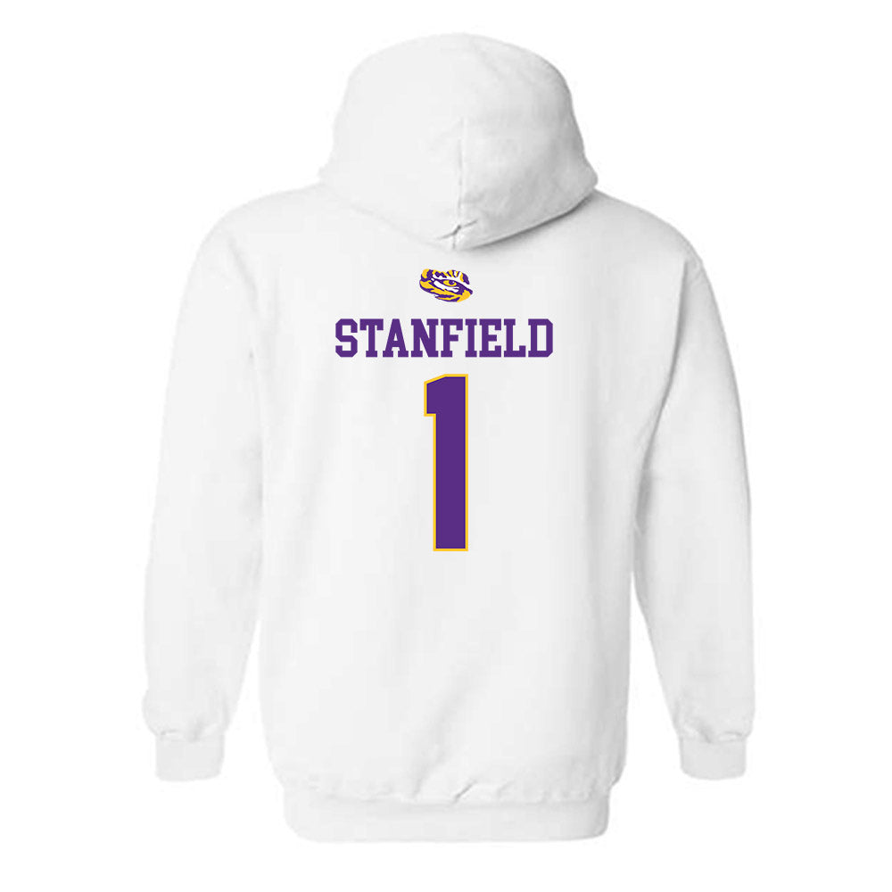 LSU - NCAA Baseball : Chris Stanfield - NCAA® Replica Shersey Hooded Sweatshirt-1