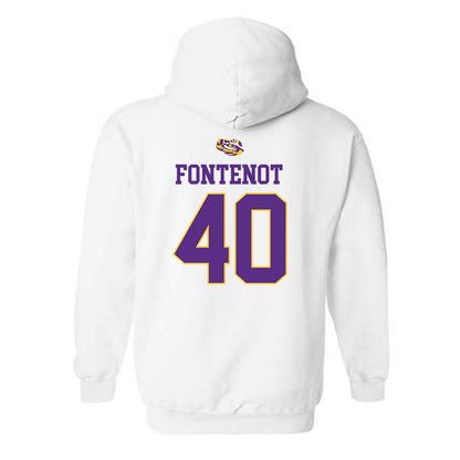 LSU - NCAA Baseball : Grant Fontenot - NCAA® Replica Shersey Hooded Sweatshirt-1