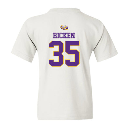 LSU - NCAA Baseball : Reagan Ricken - NCAA® Replica Shersey Youth T-Shirt-1