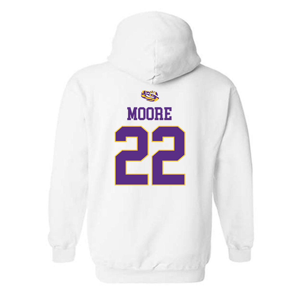 LSU - NCAA Baseball : Cooper Moore - NCAA® Replica Shersey Hooded Sweatshirt-1