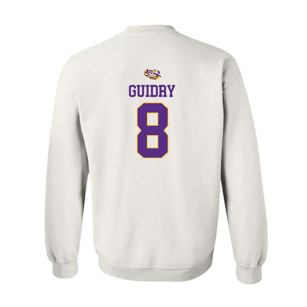 LSU - NCAA Baseball : Gavin Guidry - NCAA® Replica Shersey Crewneck Sweatshirt-1