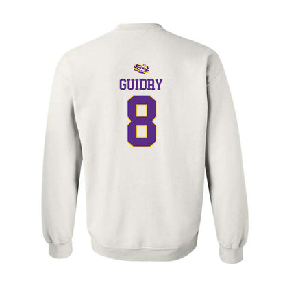 LSU - NCAA Baseball : Gavin Guidry - NCAA® Replica Shersey Crewneck Sweatshirt-1