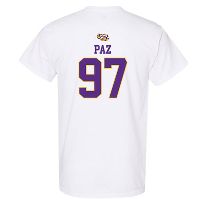 LSU - NCAA Baseball : Marcos Paz - NCAA® Replica Shersey T-Shirt-1