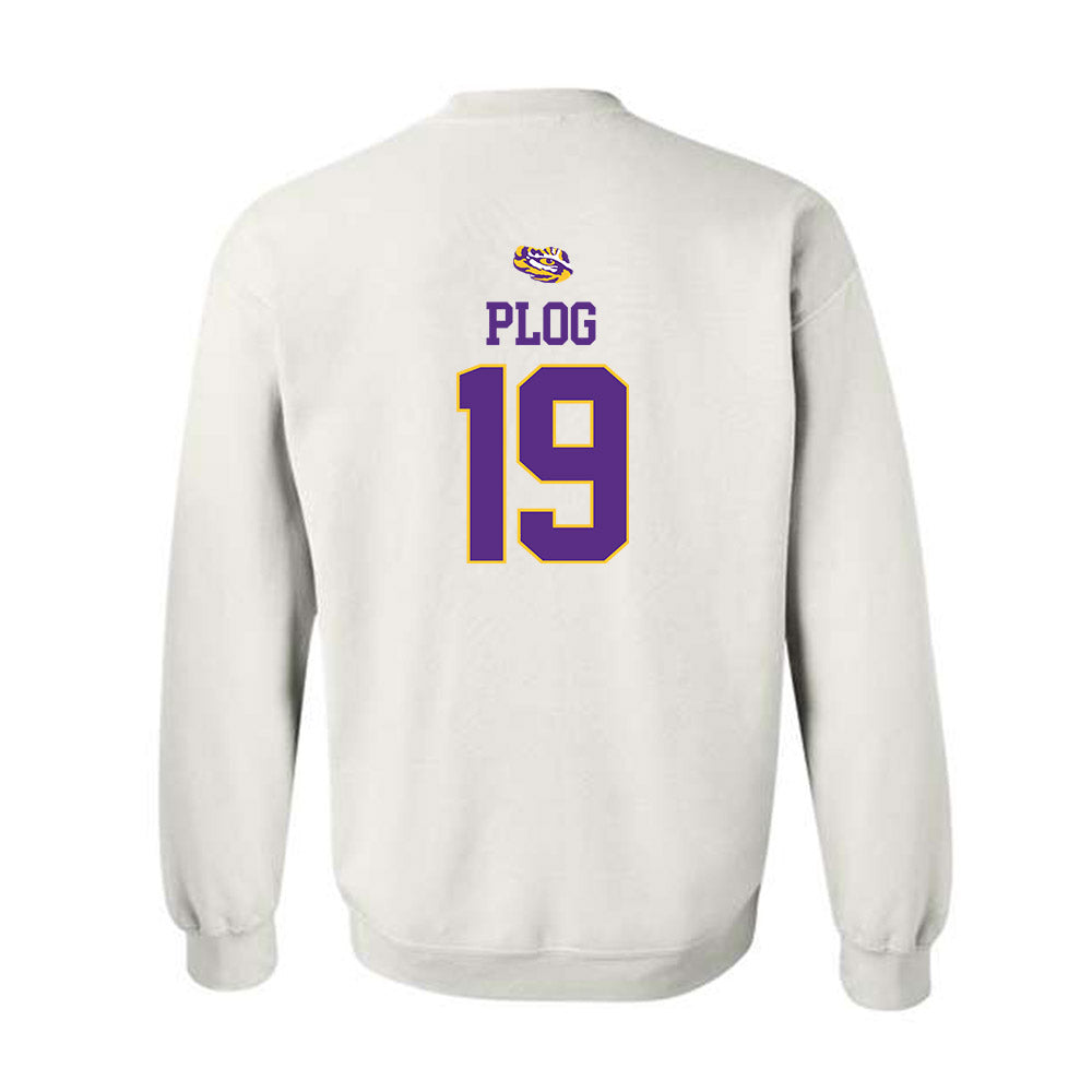 LSU - NCAA Baseball : Ethan Plog - NCAA® Replica Shersey Crewneck Sweatshirt-1