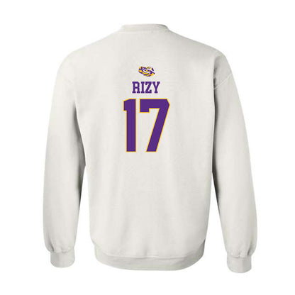 LSU - NCAA Baseball : Mavrick Rizy - NCAA® Replica Shersey Crewneck Sweatshirt-1