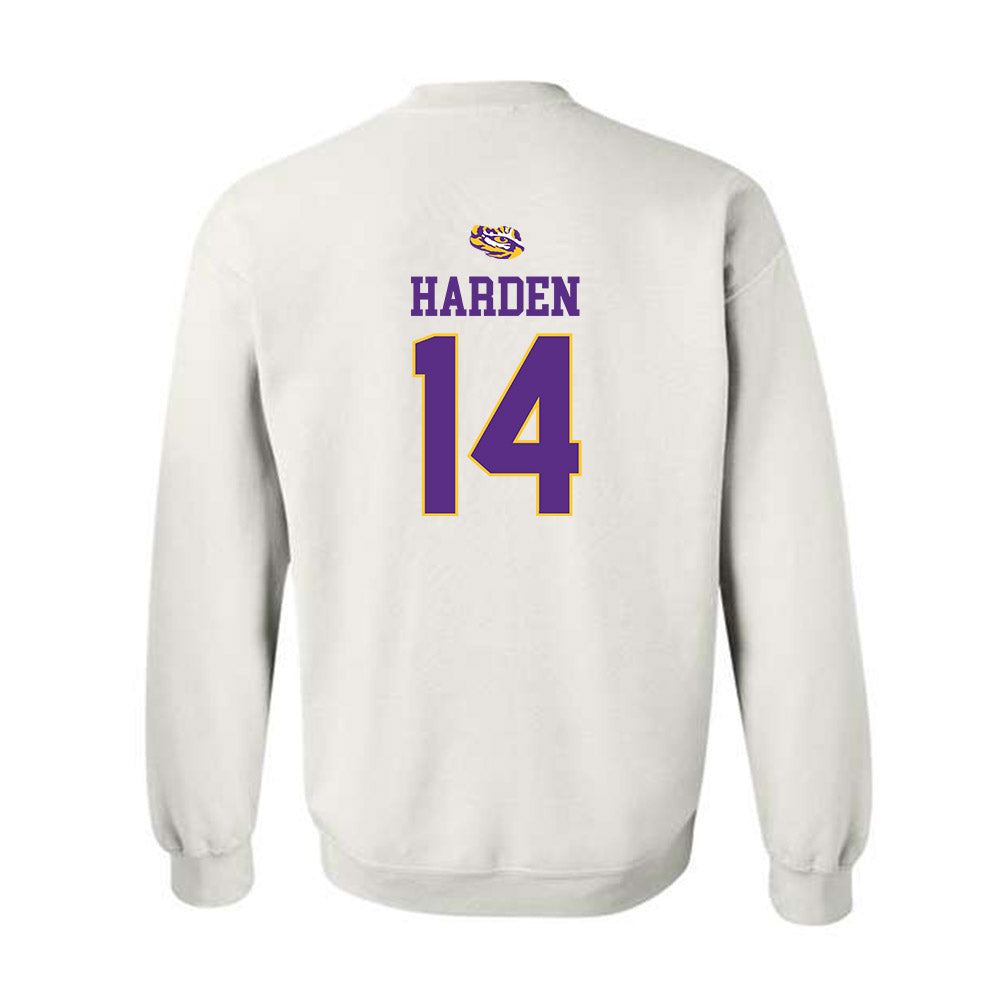 LSU - NCAA Baseball : Daniel Harden - NCAA® Replica Shersey Crewneck Sweatshirt-1