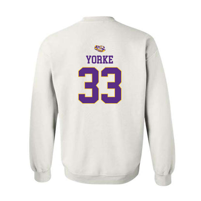 LSU - NCAA Baseball : Zach Yorke - NCAA® Replica Shersey Crewneck Sweatshirt-1