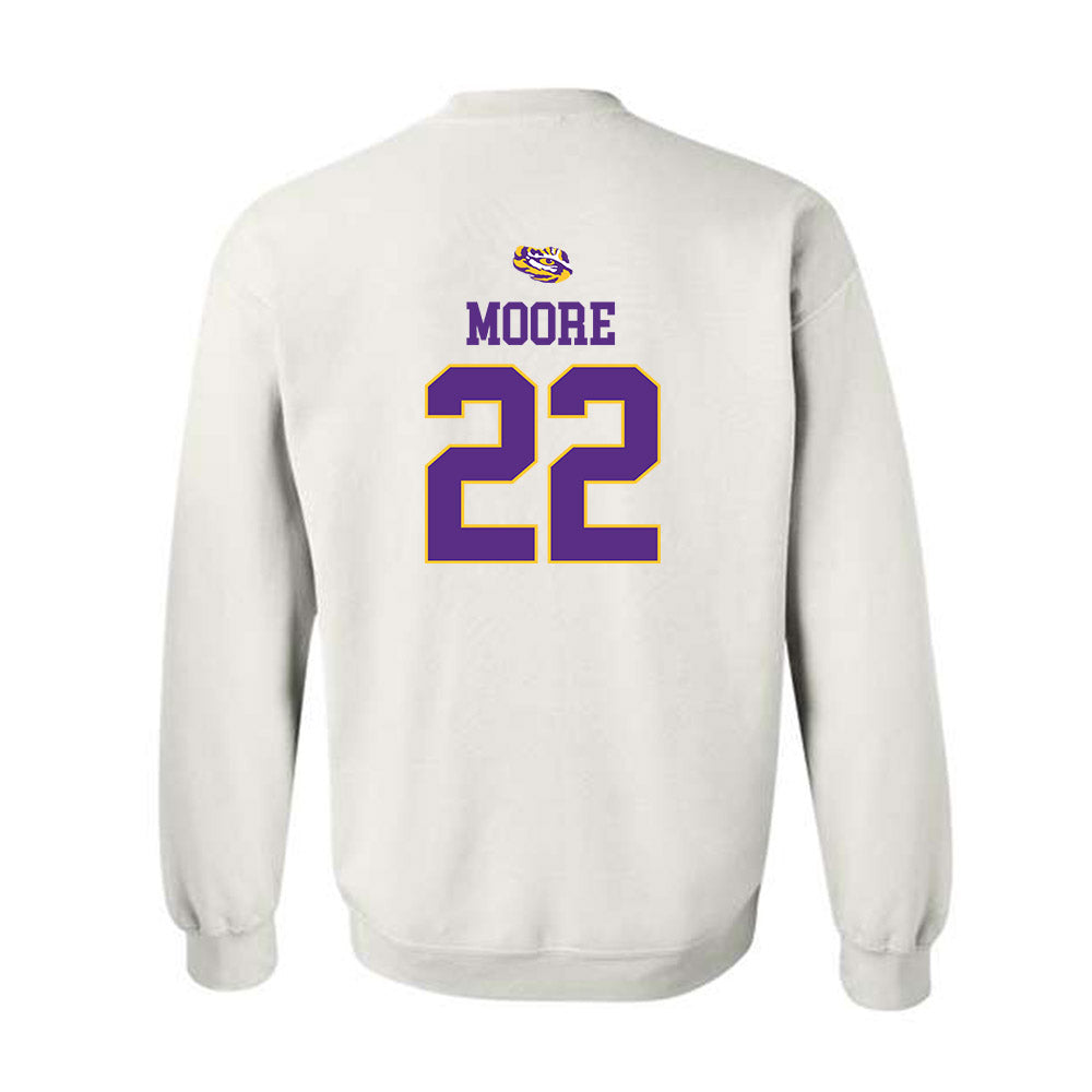 LSU - NCAA Baseball : Cooper Moore - NCAA® Replica Shersey Crewneck Sweatshirt-1