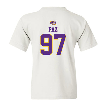 LSU - NCAA Baseball : Marcos Paz - NCAA® Replica Shersey Youth T-Shirt-1