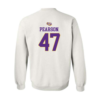 LSU - NCAA Baseball : John Pearson - NCAA® Replica Shersey Crewneck Sweatshirt-1