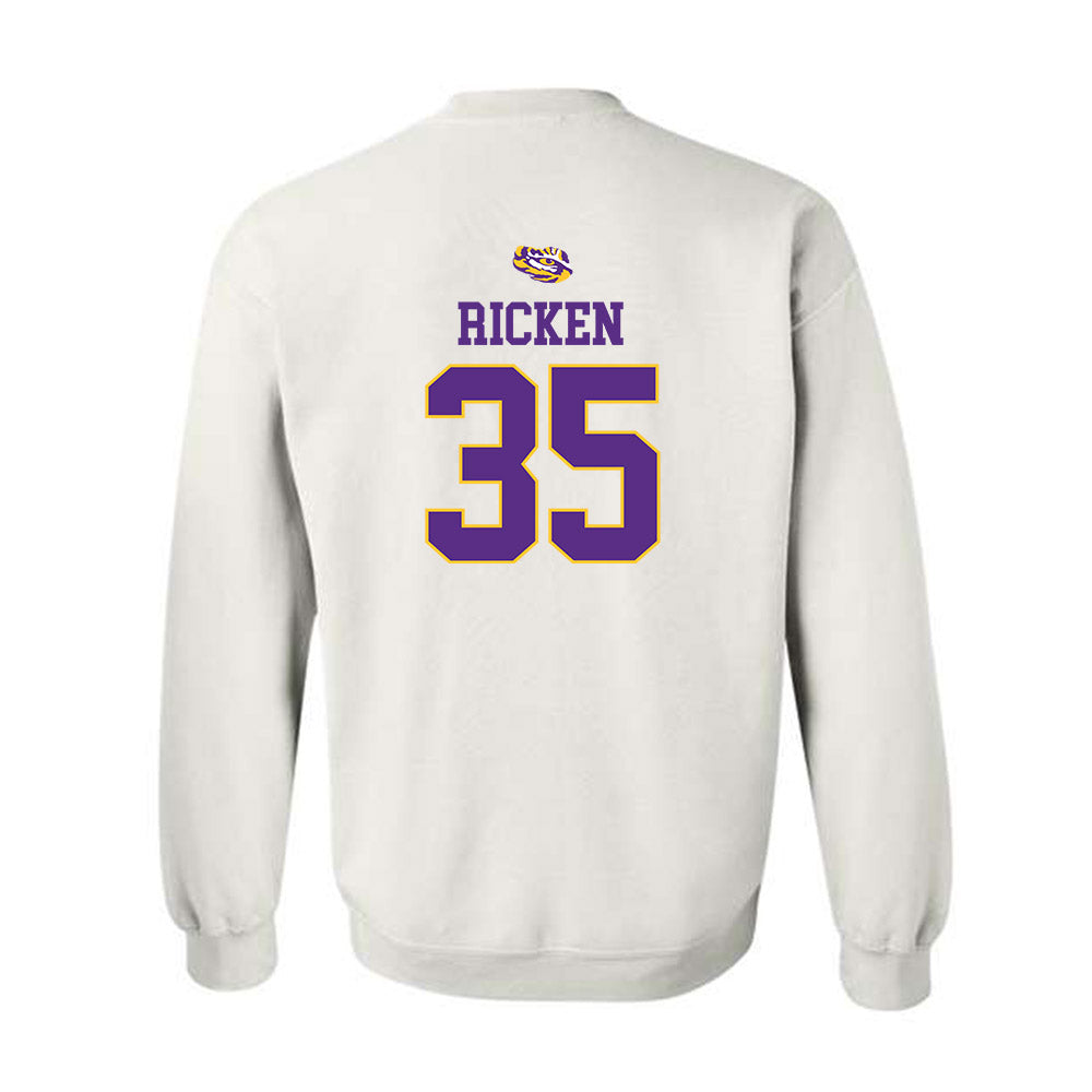 LSU - NCAA Baseball : Reagan Ricken - NCAA® Replica Shersey Crewneck Sweatshirt-1