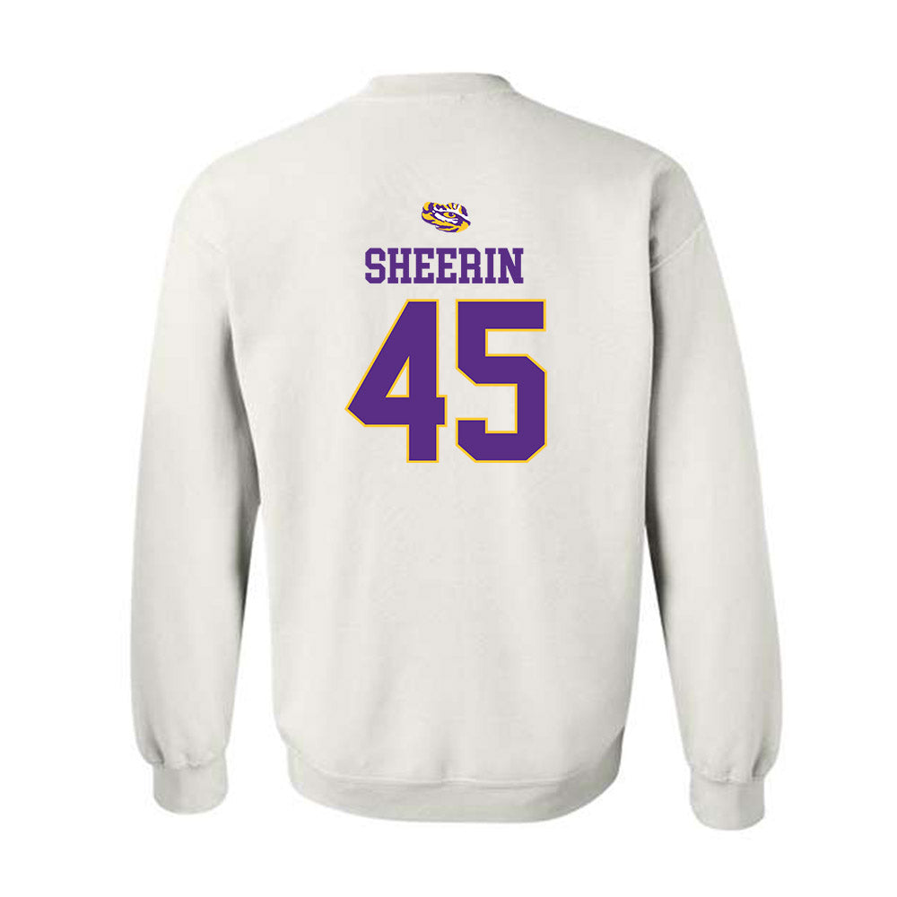 LSU - NCAA Baseball : Deven Sheerin - NCAA® Replica Shersey Crewneck Sweatshirt-1