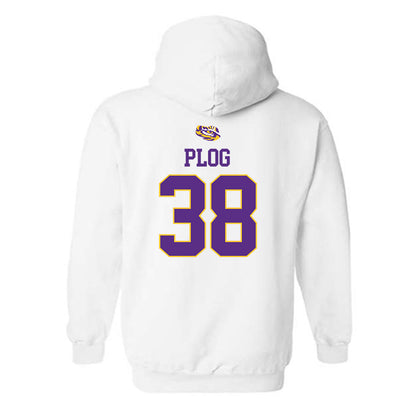 LSU - NCAA Baseball : Ethan Plog - NCAA® Replica Shersey Hooded Sweatshirt-1