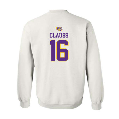 LSU - NCAA Baseball : Ethan Clauss - NCAA® Replica Shersey Crewneck Sweatshirt-1
