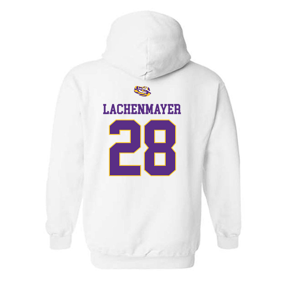 LSU - NCAA Baseball : Danny Lachenmayer - NCAA® Replica Shersey Hooded Sweatshirt-1