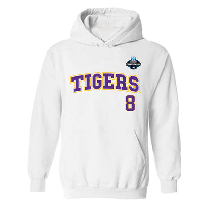 LSU - NCAA Baseball : Gavin Guidry - NCAA® Replica Shersey Hooded Sweatshirt-0