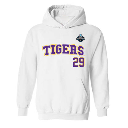 LSU - NCAA Baseball : Cooper Williams - NCAA® Replica Shersey Hooded Sweatshirt-0