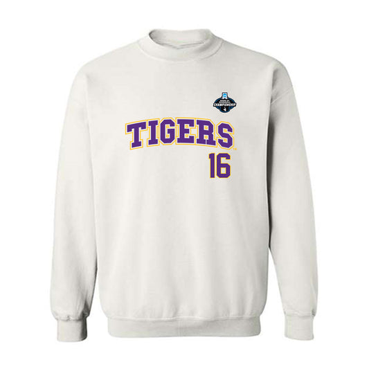 LSU - NCAA Baseball : Ethan Clauss - NCAA® Replica Shersey Crewneck Sweatshirt-0