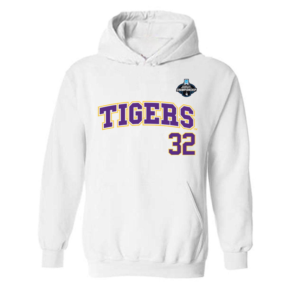 LSU - NCAA Baseball : Jack Ruckert - NCAA® Replica Shersey Hooded Sweatshirt-0