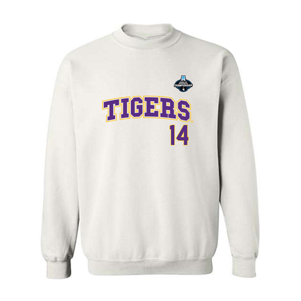 LSU - NCAA Baseball : Daniel Harden - NCAA® Replica Shersey Crewneck Sweatshirt-0