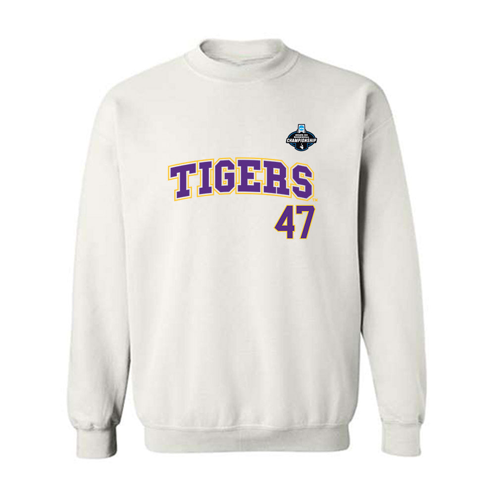 LSU - NCAA Baseball : John Pearson - NCAA® Replica Shersey Crewneck Sweatshirt-0