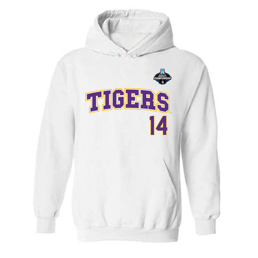 LSU - NCAA Baseball : Daniel Harden - NCAA® Replica Shersey Hooded Sweatshirt-0