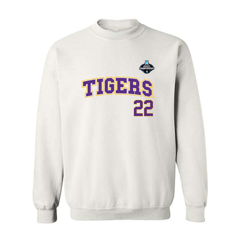 LSU - NCAA Baseball : Cooper Moore - NCAA® Replica Shersey Crewneck Sweatshirt-0