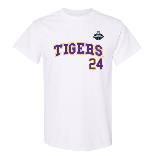 LSU - NCAA Baseball : Seth Dardar - NCAA® Replica Shersey T-Shirt-0