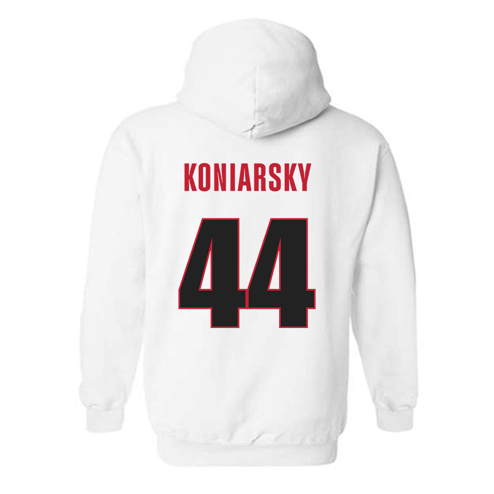Georgia - NCAA Baseball : Cole Koniarsky - NCAA® Replica Shersey Hooded Sweatshirt-1