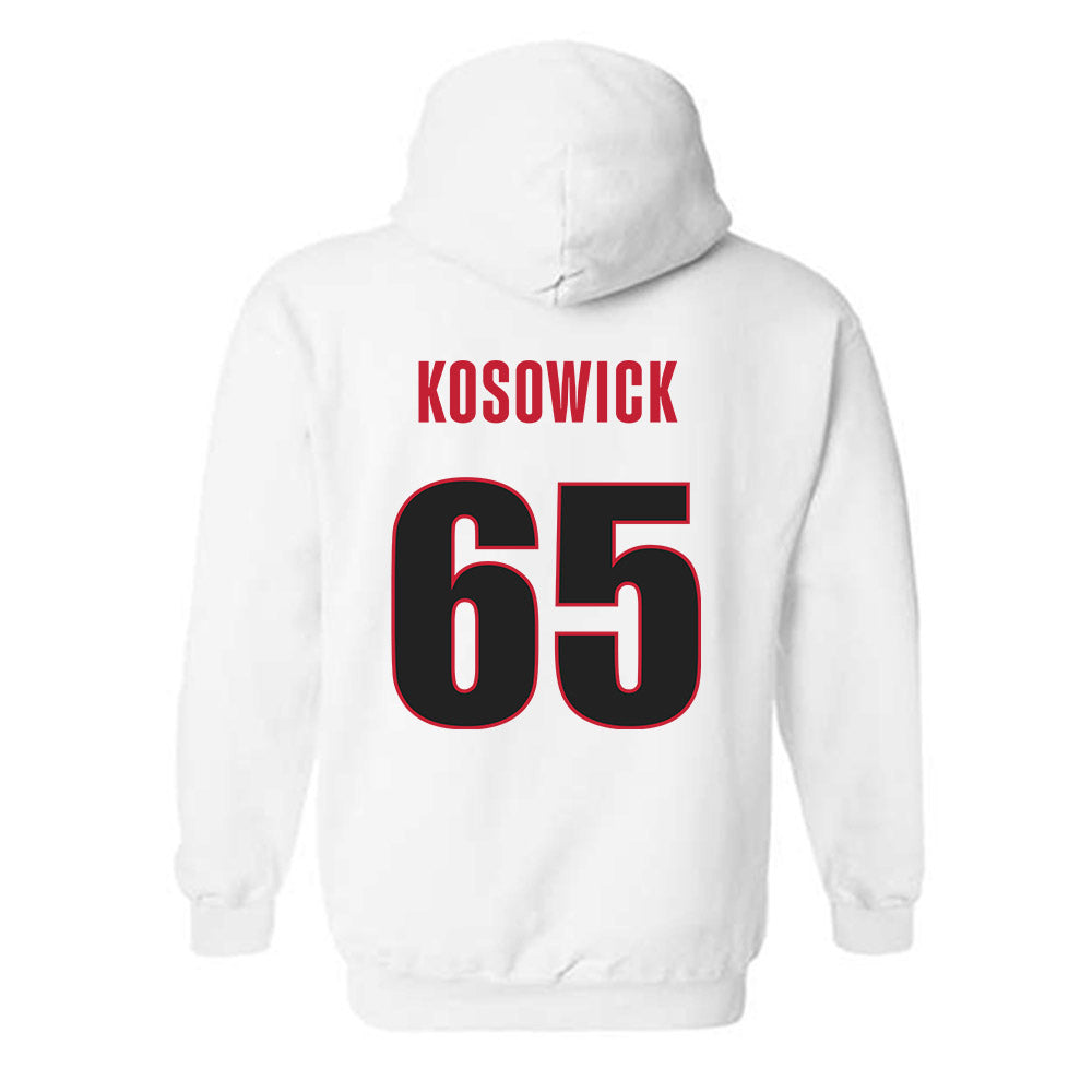Georgia - NCAA Baseball : Mason Kosowick - NCAA® Replica Shersey Hooded Sweatshirt-1