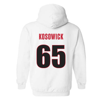 Georgia - NCAA Baseball : Mason Kosowick - NCAA® Replica Shersey Hooded Sweatshirt-1