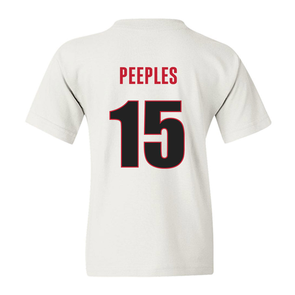 Georgia - NCAA Baseball : Ty Peeples - NCAA® Replica Shersey Youth T-Shirt-1